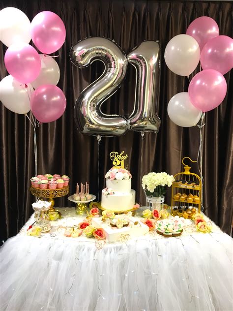 Birthday decorations for 21st - This item: 21st Birthday Decorations for Her, Rose Gold 21 Birthday Party Decoration for Women, 21st Happy Birthday Banner with Balloons, 21 Year Old Girls Birthday Party Backdrop Yard Signs Decor Supplies. $11.69. In Stock. Sold by GongDianMaoYi and ships from Amazon Fulfillment.